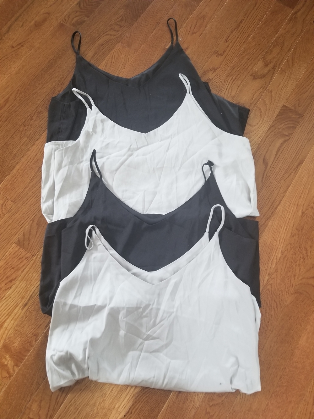 Women's Spaghetti Strap Camisole — Black & Gray BUNDLE